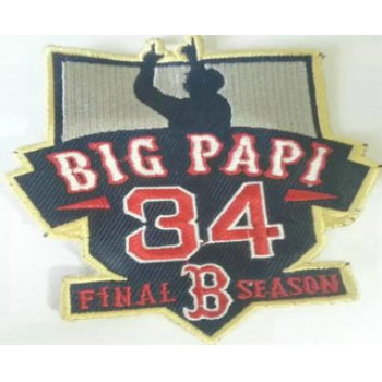 2016 Boston Red Sox 34 Big Papi Retirement Patch