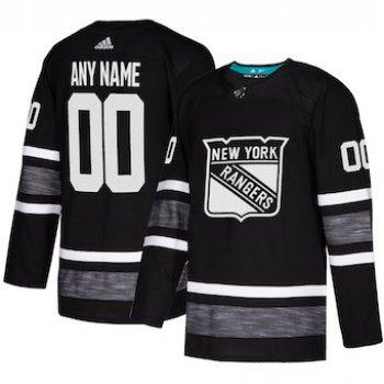 Men's New York Rangers adidas Black 2019 NHL All-Star Game Parley Authentic Custom Jersey
