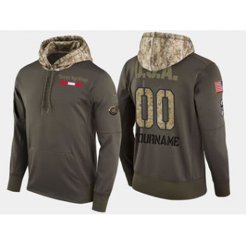 Nike Stars Men's Customized Olive Salute To Service Pullover Hoodie