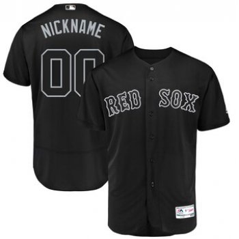 Boston Red Sox Majestic 2019 Players' Weekend Flex Base Authentic Roster Custom Black Jersey