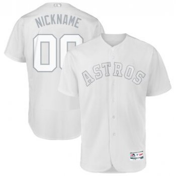 Houston Astros Majestic 2019 Players' Weekend Flex Base Authentic Roster Custom White Jersey