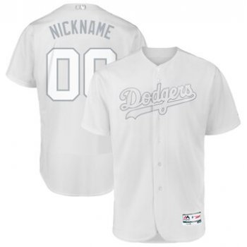 Los Angeles Dodgers Majestic 2019 Players' Weekend Flex Base Authentic Roster Custom White Jersey
