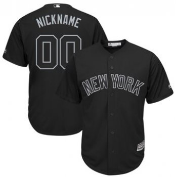 New York Yankees Majestic 2019 Players' Weekend Cool Base Roster Custom Black Jersey