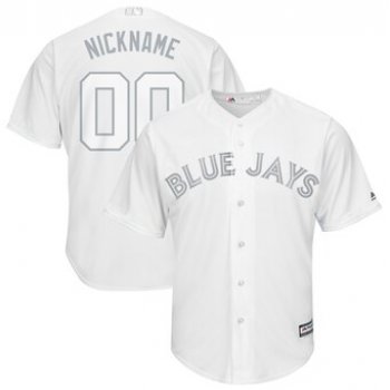Toronto Blue Jays Majestic 2019 Players' Weekend Cool Base Roster Custom White Jersey