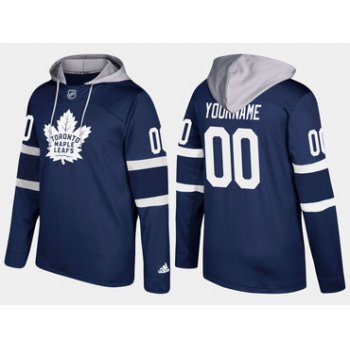Adidas Maple Leafs Men's Customized Name And Number Royal Hoodie