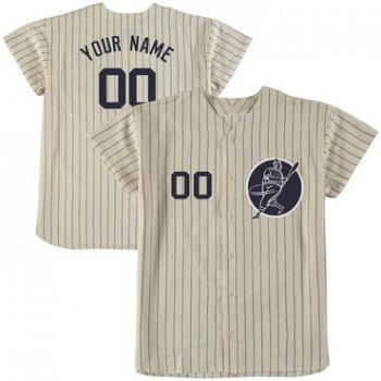 Yankees Cream Men's Customized New Design Jersey
