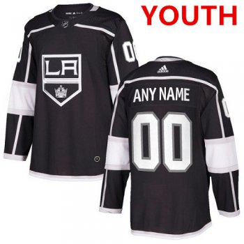 Youth Adidas Los Angeles Kings Customized Authentic Black Home NHL Jersey