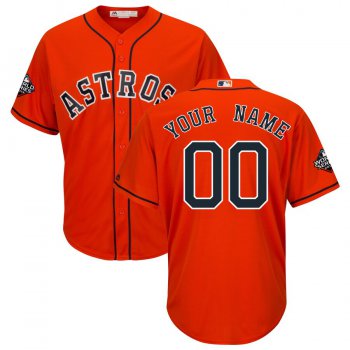 Houston Astros Majestic 2019 World Series Bound Official Cool Base Custom Orange Jersey