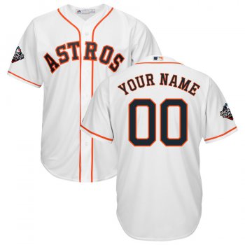 Houston Astros Majestic 2019 World Series Bound Official Cool Base Custom White Jersey
