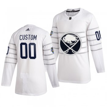 Men's 2020 NHL All-Star Game Buffalo Sabres Custom Authentic adidas White Jersey