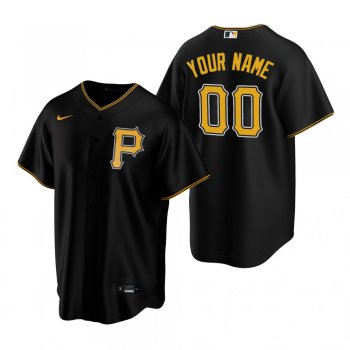 Men's Pittsburgh Pirates Custom Nike Black Stitched MLB Cool Base Jersey