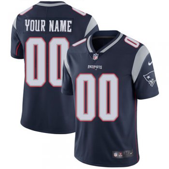 Youth Nike New England Patriots Home Navy Blue Customized Vapor Untouchable Limited NFL Jersey