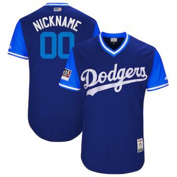 Custom Men's Los Angeles Dodgers Majestic Navy 2017 Players Weekend Authentic Team Jersey
