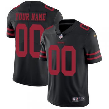 Men's Nike San Francisco 49ers Alternate Black Customized Vapor Untouchable Limited NFL Jersey