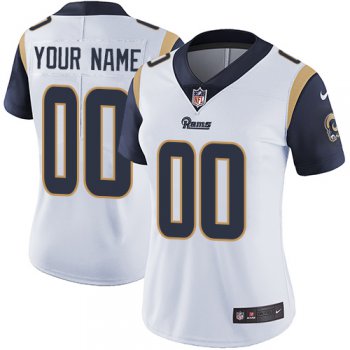 Women's Nike Los Angeles Rams White Customized Vapor Untouchable Player Limited NFL Jersey
