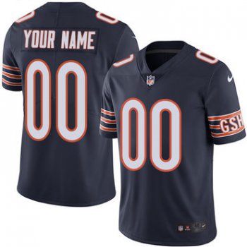 Youth Nike Chicago Bears Navy Blue Customized Vapor Untouchable Player Limited Jersey