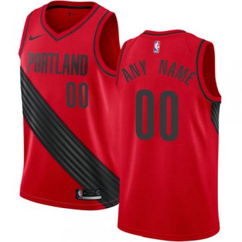 Men's Nike NBA Portland Trail Blazers Statement Edition Authentic Customized Alternate Red Jersey