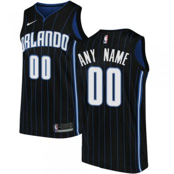 Men's Nike Orlando Magic Customized Swingman Black Alternate NBA Statement Edition Jersey