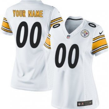 Women's Nike Pittsburgh Steelers Customized White Limited Jersey