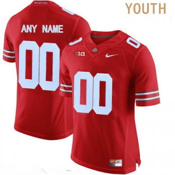 Youth Ohio State Buckeyes Custom College Football Nike Limited Jersey - Red