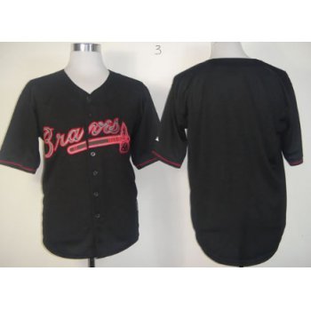 Men's Atlanta Braves Customized 2012 Black Fashion Jersey