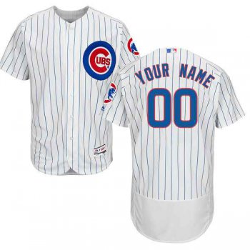 Mens Chicago Cubs White Customized Flexbase Majestic MLB Collection Jersey