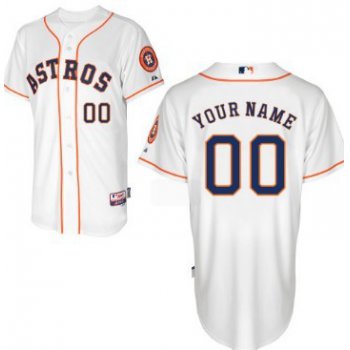 Men's Houston Astros Customized White Jersey