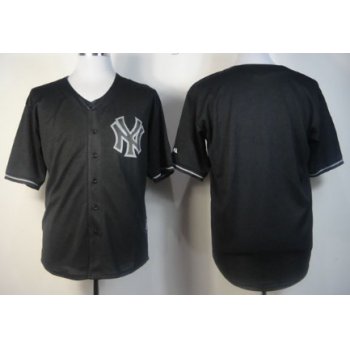 Men's New York Yankees Customized 2012 Black Fashion Jersey