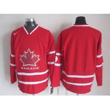 Men's 2010 Olympics Canada Custom Red Jersey