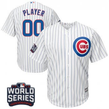 Men's Chicago Cubs Majestic White 2016 World Series Bound Home Custom Cool Base Team Jersey