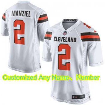 Men's Cleveland Browns Nike White Customized 2015 Elite Jersey
