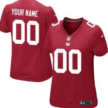Women's Nike New York Giants Customized Red Game Jersey