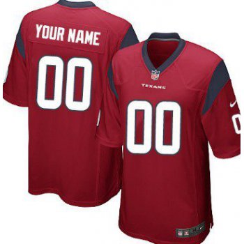 Youth Nike Houston Texans Customized Red Game Jersey