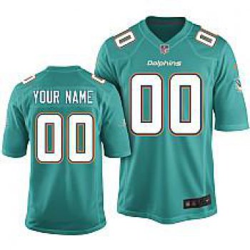 Youth Nike Miami Dolphins Customized 2013 Green Game Jersey