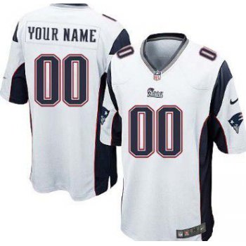 Youth Nike New England Patriots Customized White Game Jersey