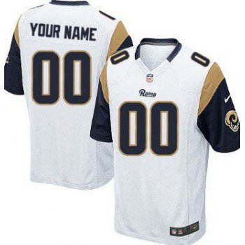 Youth Nike St. Louis Rams Customized White Game Jersey