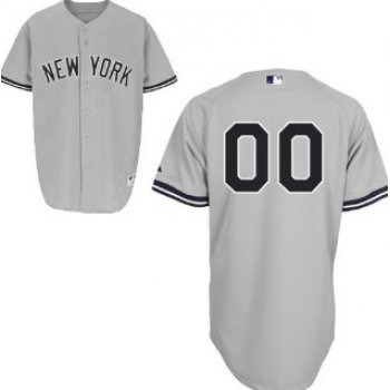 Kids' New York Yankees Customized Gray Jersey