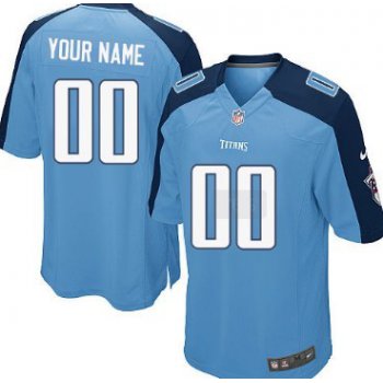 Kids' Nike Tennessee Titans Customized Light Blue Game Jersey