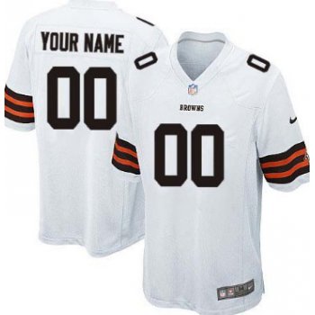 Kids' Nike Cleveland Browns Customized White Limited Jersey