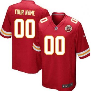 Kids' Nike Kansas City Chiefs Customized Red Limited Jersey