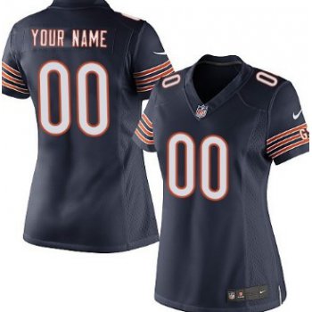 Women's Nike Chicago Bears Customized Blue Game Jersey