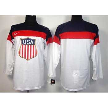 2014 Olympics USA Kids Customized White Jersey