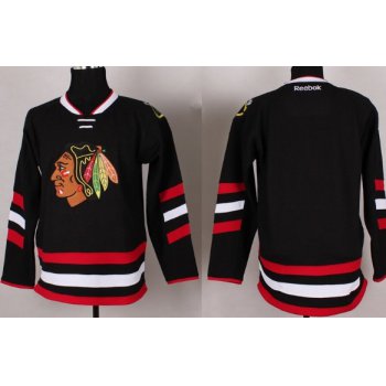 Chicago Blackhawks Mens Customized 2014 Black Jersey