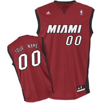 Mens Miami Heat Customized Red Jersey