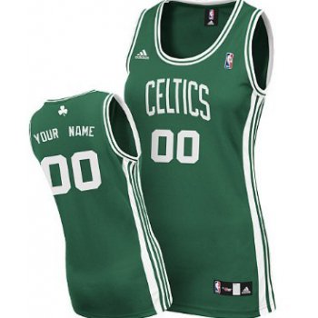 Womens Boston Celtics Customized Green Jersey