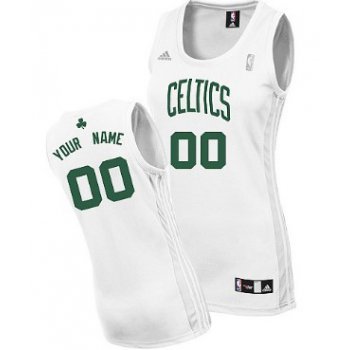 Womens Boston Celtics Customized White Jersey