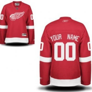 Womens Detroit Red Wings Customized 2012 Winter Classci Red Jersey