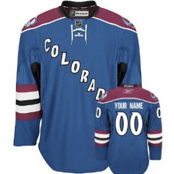 Colorado Avalanche Mens Customized Blue Third Jersey