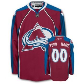 Colorado Avalanche Mens Customized Red Jersey