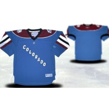 Colorado Avalanche Youths Customized Blue Third Jersey